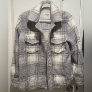 Abercrombie Plaid Sherpa Shacket